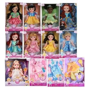 NEW Lot (12) My First DISNEY PRINCESS DOLLS Collection 1st Edition + Clothes BOX